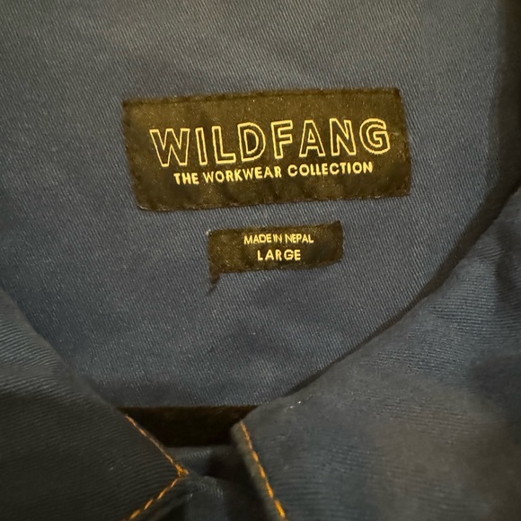 Wildfang Workwear blue long sleeve coveralls - Picture 4 of 5